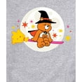 thumbnail image 3 of Care Bears - Witch And Flying Broomstick Trick Or Sweet Bear - Men's Crew Fleece Sweatshirt, 3 of 5