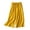 Yellow, variant on Capri Pants for Women Summer Casual Lightweight Elastic Waist Wide Leg Loose Fit Flowy Cropped Plazzo Pants with Pockets