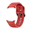 thumbnail image 2 of Dwitch Silicone Bands Compatible with Samsung Galaxy Watch 8 40mm 44mm/Galaxy Watch 8 Classic 46mm, Waterproof Strap Soft Silicone Sport Strap Replacement with Metal Buckle for Women Men,Red, 2 of 8