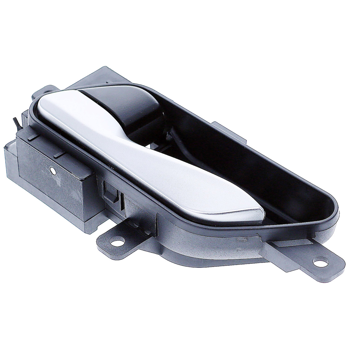 Dorman 67930 Interior Door Handle for Specific Nissan Models, Silver Lever and Black Knob