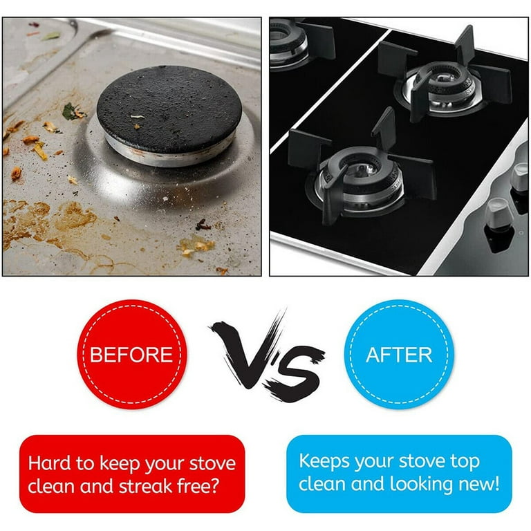 Housolution Stainless Steel Stove Gap Covers,2 Pcs Kitchen Easy Clean Heat  Resistant Oven Gap Filler Seals Gaps Between Stovetop and Cooktop