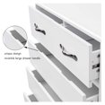 thumbnail image 5 of HeSLehs 6 Drawer Dresser, Modern Chest of Drawers, Wooden Chest Storage Cabinet Entryway Furniture Storage Dresser Organizer for Bedroom, Living Room, Laundry Room (White), 5 of 7