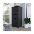 thumbnail image 4 of Pemberly Row Ensemble de 2 Commodes et Tables de Nuit en Bois d'Ingénierie, Noir, 4 of 10