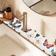 thumbnail image 2 of Yayeee Faucet Mat for Kitchen Sink 14.7" Diatomite Long Splash Guard Pad, Beige Butterflies, 2 of 7