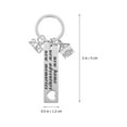 thumbnail image 2 of 2Pcs New Home Keychains Practical Stainless Steel Keyrings Housewarming Gift, 2 of 9