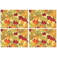 thumbnail image 1 of Ensemble de 4 Sets de Table Feuilles d'Érable d'Automne pour l'Action de Grâce Récolte Automne Antidérapants 12 X 18 Pouces Modes de Vacances Sets de Table pour Cuisine, 1 of 5