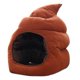thumbnail image 1 of Creativo lindo gorro de peluche con forma de mierda, juguete de peluche, divertido gorro de caca falsa, gorro completo, regalo de broma, disfraz de cosplay, accesorios para fotos de fiesta, 1 of 5