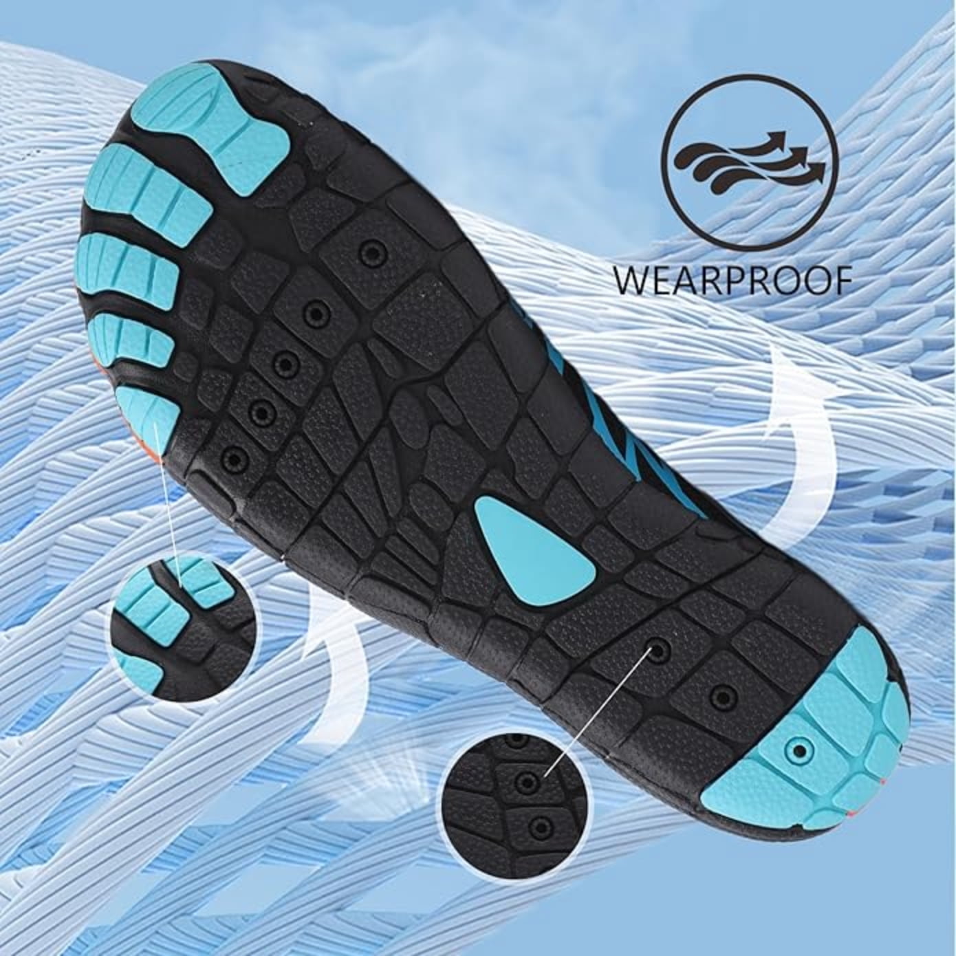 ChiVerve Hiking Barefoot Shoes for Women Men Breathable & Non-Slip Athletic Footwear Wide Toe Water Shoes,Designed for Walking,Running&Swimming