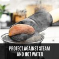 thumbnail image 4 of Juego de 4 piezas de guantes de silicona para horno y agarradera WEIHJMXG tapete de seguridad resistente al calor, 4 of 5
