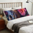 thumbnail image 5 of Bixox Realistic Flower Turtle Print Body Pillow Cover with Zipper Closure, Cozy Fuzzy Fleece Body Pillow Case Cover 20 x 54 Inches,Long Body Pillow Pillowcase, 5 of 6