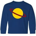 thumbnail image 3 of Inktastic Cute Saturn Long Sleeve Youth T-Shirt, 3 of 5