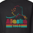 thumbnail image 3 of Inktastic Alaska 1959 with Retro Font Adult Sweatshirt, 3 of 4
