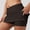Coffee, variant on Tennis Skorts for Women Stretchy Cross Waist Mini Skirt Golf Athletic Running Side Slit Skirts Solid Color Trendy Womens Sport Skirts Black L