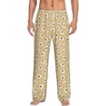 thumbnail image 2 of Goofa Daisies Flowers Printed Soft Pajama Pants for Men, Wide Leg Comfy Casual Lounge Yoga Pants-X-Large, 2 of 9