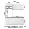 thumbnail image 4 of Cocina Integral Completa Madesa Laura 190cm Blanco, 4 of 8