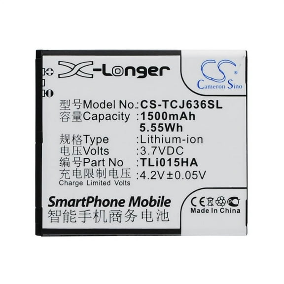 1500mAh TLi015HA Battery for TCL J636D