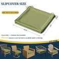 thumbnail image 2 of Kimunuk 2Pcs Outdoor Chair Cushions Slipcovers, 18.5" x 16" Replacement Waterproof Non-Slip Patio Seat Cushion Covers with Handle,Light Green, 2 of 7