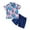 Pink, variant on Toddler&nbsp;Clothes&nbsp;Set for Toddler Boys Short Sleeve Floral Prints T Shirt Tops Shorts Child Kids Gentleman Outfits