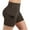 Brown, variant on Women's High-Waisted Yoga Shorts with Side Pockets, Stretchy Workout Bottoms for Running, Fitness or Lounge Wear, Limited Time Offer Under 10 Dollars