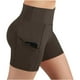 thumbnail image 1 of TaTaai Women's High Waisted Yoga Shorts with Pockets Butt Lifting Scrunch Leggings Stretchy Running Gym Workout Non See Through Tummy Control Gift, 1 of 8