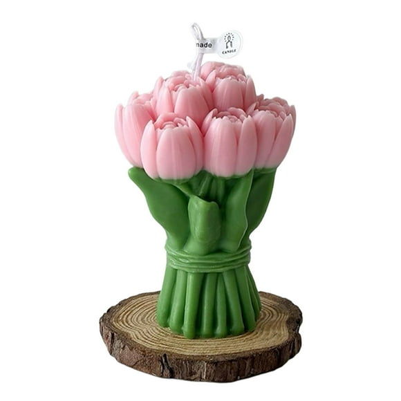 Hearth & Gear Bougie de la Saint-Valentin Pièce d'Art Sculpturale Décorative pour Anniversaire Mariage Fiançailles Maison Plaques de Bougie pour Piliers et Bougeoirs Bougeoir Bougeoir Verre Conique