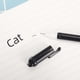 thumbnail image 3 of Bolígrafo de gel con forma de gato y cola de conejo, de estilo coreano, de 0,5 mm de aguja completa, color negro, 3 of 5