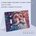 thumbnail image 4 of Dailycode Light Switch Plate Covers 2 Gang Wall Plate Plastics Outlet Covers for Kitchen Home Office Decor Cartoon Colorful Gnome, 4 of 8