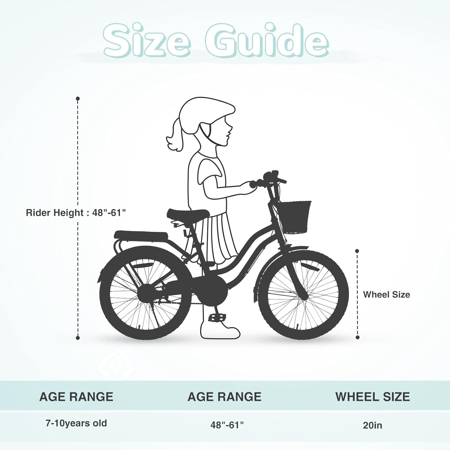 Ambifirner 20 Inch BMX Style Bike, Hi-Ten Carbon Steel Frame with Front V-Brake & Rear Coaster Brake, Easy Assembly, Adjustable Seat for Learning Riders (Blue)