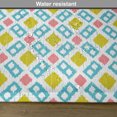 thumbnail image 6 of Ambesonne Ikat Place Mats Set of 4, Blurry Vertical Lines, Standard Size, Mustard Blue Pink, 6 of 6