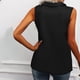 thumbnail image 4 of Camiseta Sin Mangas Para Mujer, Camisola de Moda, Informal, Sin Mangas, Con Cremallera, Cuello en V, Blusa de Color Sólido Odeerbi ODB155537, 4 of 9