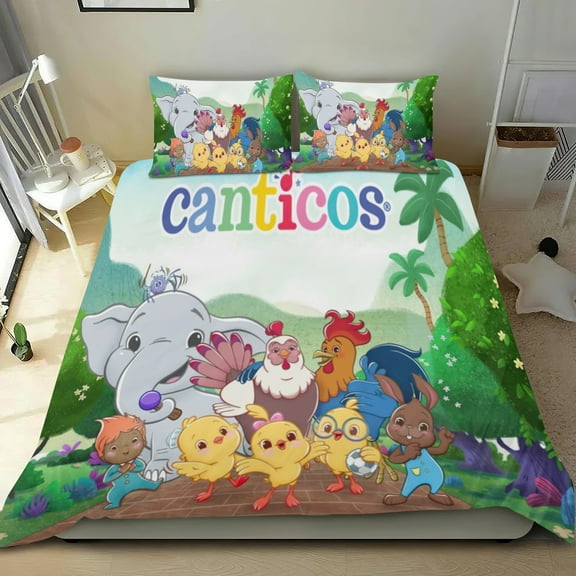 Canticos Themed Bed Sheet Set Three Piece Set 53x79 Inches Comfortable And Skin Friendly Unique Design Creating A Star Studded Night Home Decor Gifts For Family Friends fans