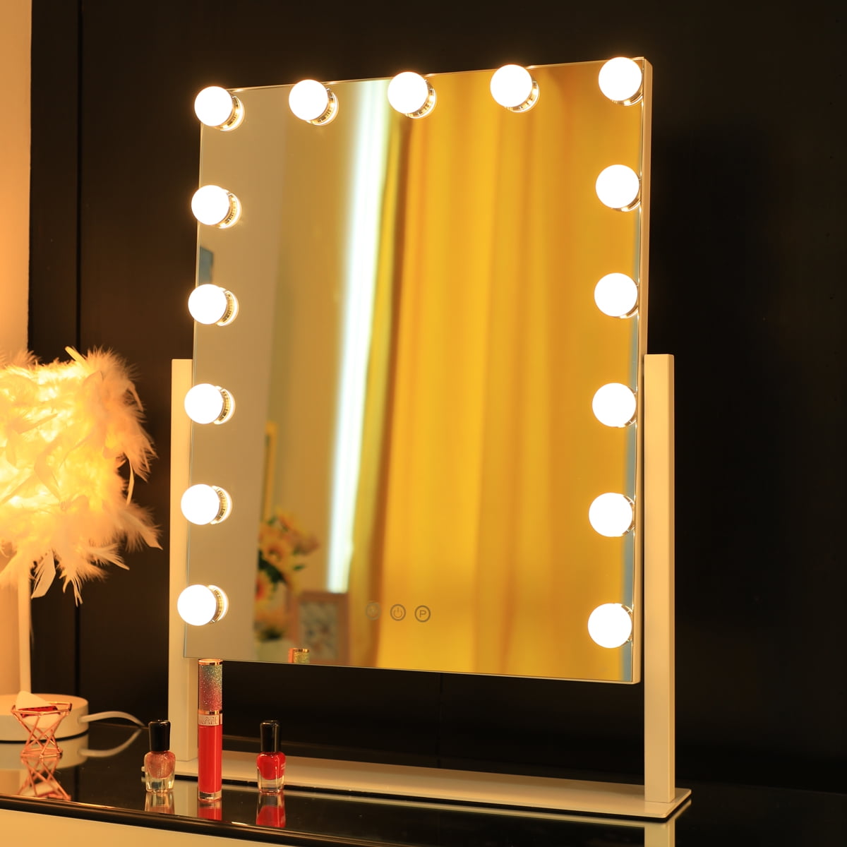 HOMPEN Makeup Vanity Mirror with Lights, Hollywood Mauritius Ubuy
