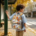 thumbnail image 6 of Basketball and Lightning White Pattern 17" School Backpacks for Teens,Waterproof Oxford Fabric,S-Shape Padded Straps for School,Travel,Hiking,Camping, 6 of 6