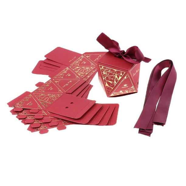 6 x caja de papel de inconfundible con forma de , caja de , envoltorios de dulces , soportes para bodas, bebés, no Pequeña