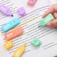 thumbnail image 5 of 6pcs/Set Cute Cartoon Mini Highlighter Pens Kawaii Pastel Colors Manga Markers Scrapbooking Diary Highlighter Stationery, 5 of 9