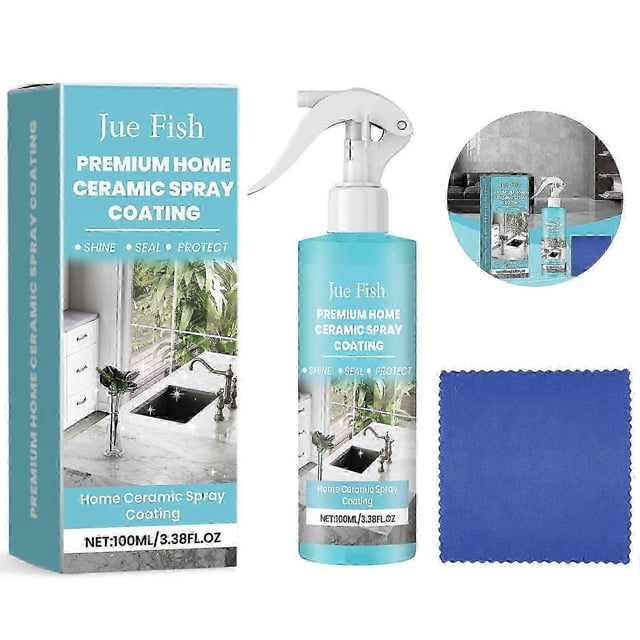 Home Ceramic Coating Spray Kit Seal & Protect Kitchen & Bath Surfaces for Home Kitchen Repels Fingerprints