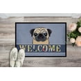 thumbnail image 2 of Caroline's Treasures BB1448JMAT Fawn Pug Welcome Door Mat, Indoor Rug or Outdoor Welcome Mat 24x36 Doormat , 36"L x, 2 of 4