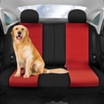thumbnail image 3 of FH Group Neoprene Universal Car Seat Covers Fit For Car Truck SUV Van - Rear Bench Red, 3 of 7