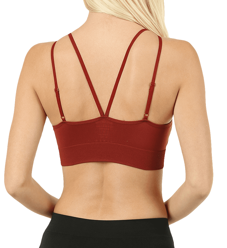 bralette with cross straps in front