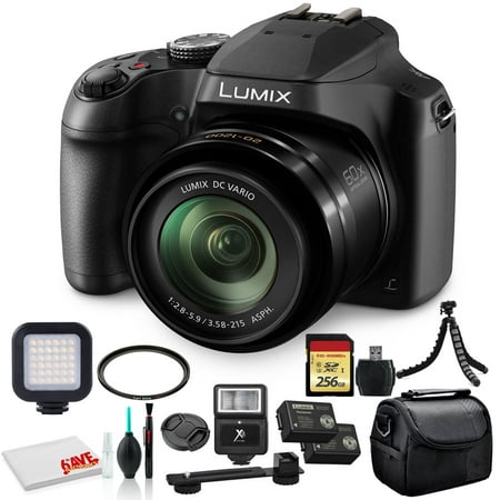 Panasonic Lumix DC-FZ80 Digital Camera (DC-FZ80K) - Bundle -