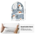 thumbnail image 2 of Lsque Happy Snowmen Snowfall Pattern Knitted Beanie, Unisex Winter Hat, Knit Hat Winter Beanies Thick Fisherman Beanies Cuffed Plain Skull Caps, 2 of 6