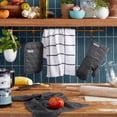 thumbnail image 3 of KitchenAid Onion Quilt Kitchen Towel, Oven Mitt & Potholder 4-Pack Set, Charcoal Grey, 16"x26", 7"x13" & 7"x10", 3 of 13