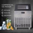 ADT Ice Mahcine Stainless Steel Under Counter Freestanding Commercial Ice Maker Machine(200LB