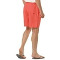 thumbnail image 3 of INSPIRE CHIC Men's Shorts Solid Beach Shorts Drawstring Surfing Mesh Lining Board Shorts 36 Red, 3 of 7