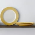 thumbnail image 2 of Noritake Colorwave Mustard Set of 4 Rim Dinner Plates, 2 of 7