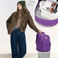 thumbnail image 2 of DAKIMOE Travel Backpack for Women Men Laptop Backpack with Computer Compartment Waterproof Large Capacity Wear Resistant Scratch-proof for Travel College Bussiness School, Purple, 2 of 9
