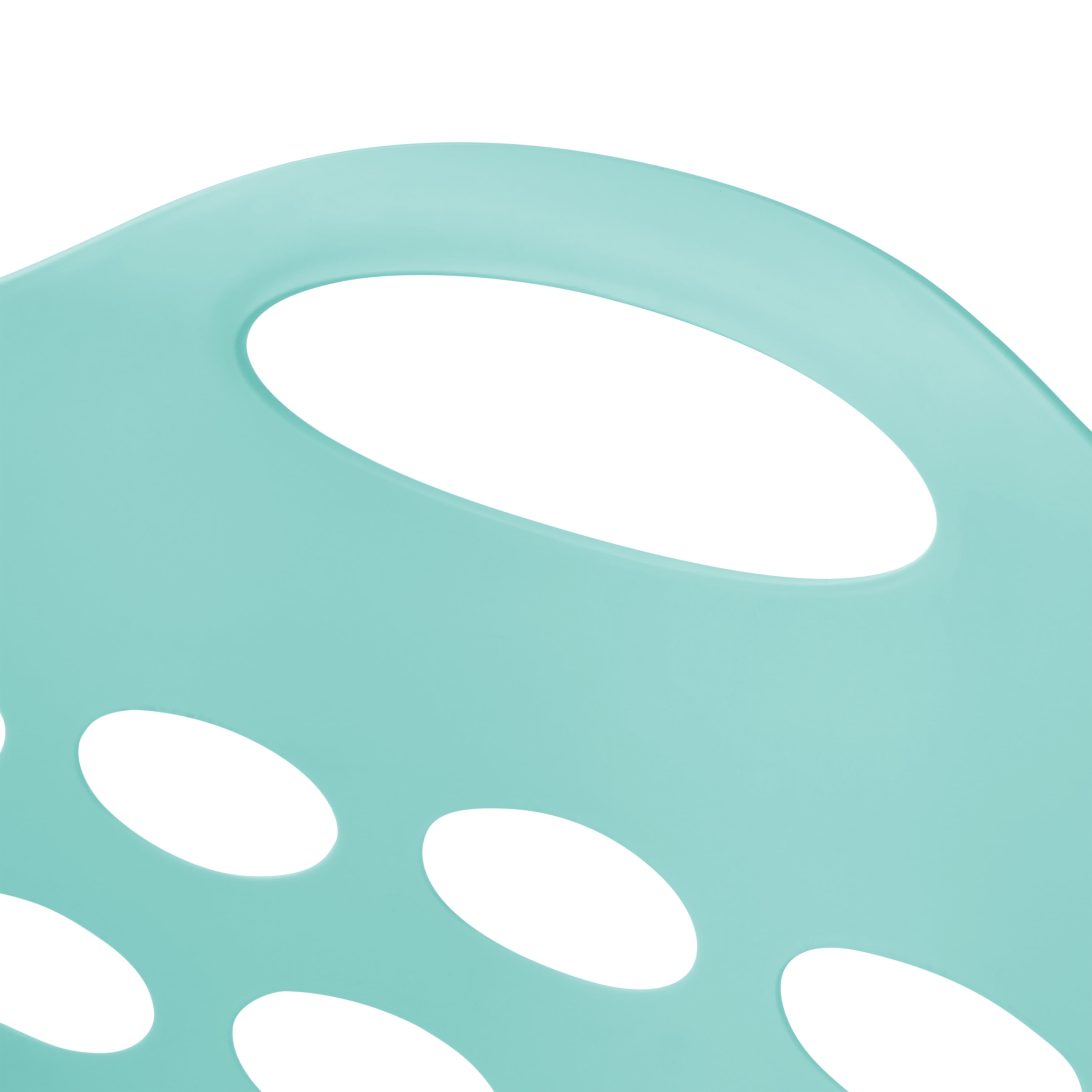 Mainstays Flexible Square Plastic Laundry Basket, 3 Pack, Turquoise