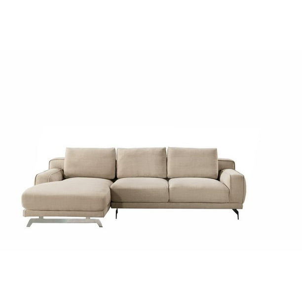 American Eagle Furniture Fabric Right Hand Sitting Sectional In Cream Beige Com - Cream Sectional Sofa With Chaise American Eagle Furniture Fabric Right Hand Sitting Sectional In Cream Beige Com - Cream Sectional Sofa With Chaise
