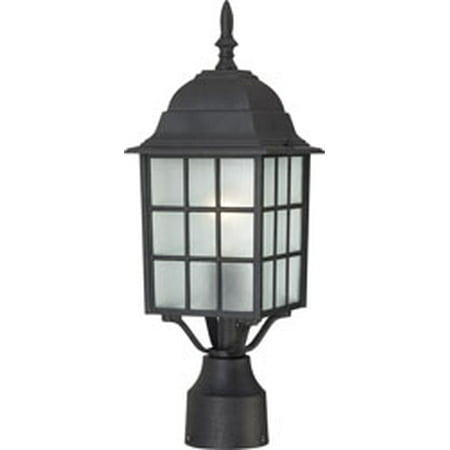 Replacement for 60/4909 ADAMS 1 LIGHT 17 INCH OUTDOOR POST WITH FROSTED GLASS TEXTURED BLACK TRANSITIONAL replacement light bulb