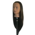 thumbnail image 2 of Synthetic Fiber Mannequin Head with Long Hair, Hairdresser/Cosmetology Training, 30 in., 2 of 5